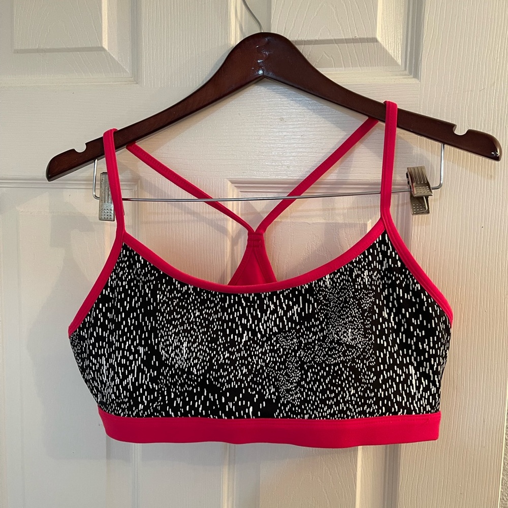 Fabletics Snapdragon Reversible Bra Size: XL color; Constellation Print/Cosmo